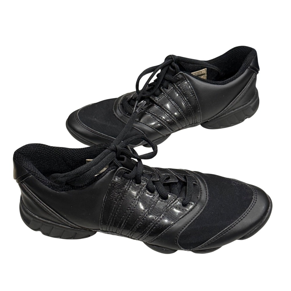 Bloch Trinity Dance Sneakers Womens 9.5 Black Lightweight Leather Hip Hop Jazz